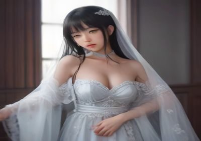 温柔的新手妈妈在明亮卧室哺乳新生儿，画面柔和自然光，展现女儿的奶水哺育场景
